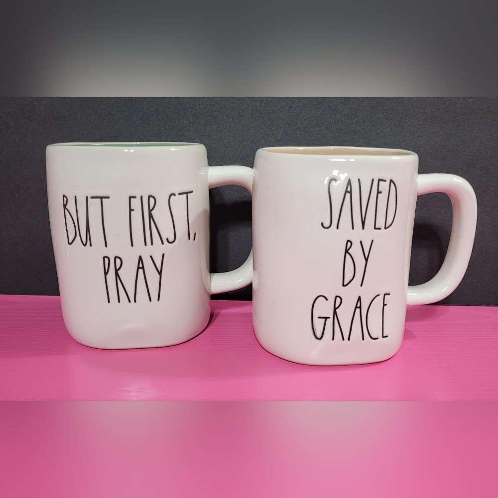 Rae Dunn Artisian Collection Set Of 2 Mugs 202 And 295 Christian